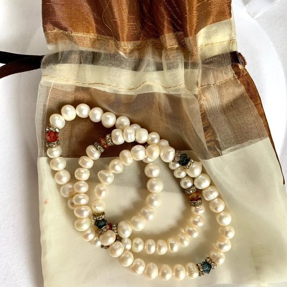 Pearls and faux gems 3 pieces - Picture 5 of 5